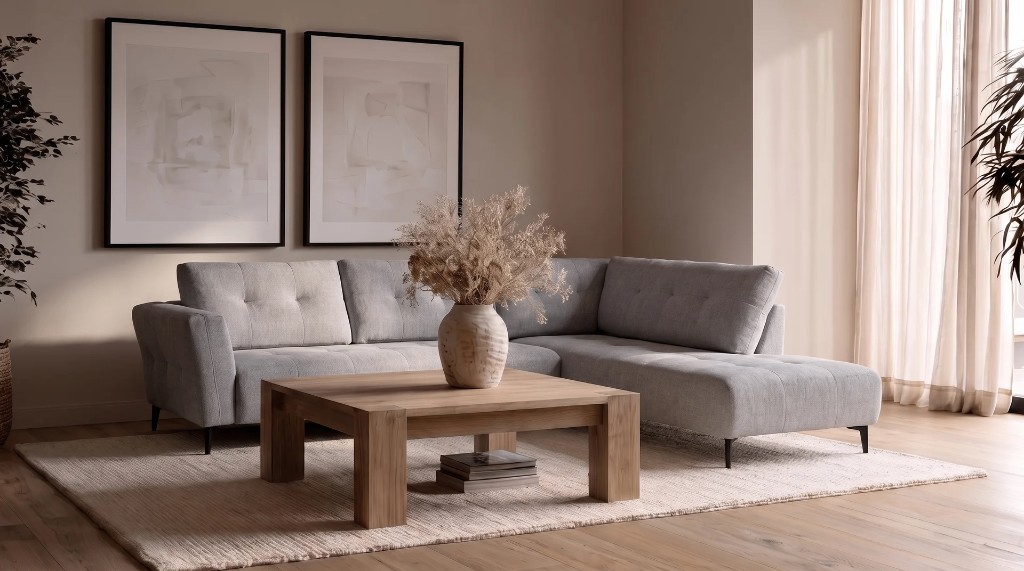 Produto em ambiente editorial